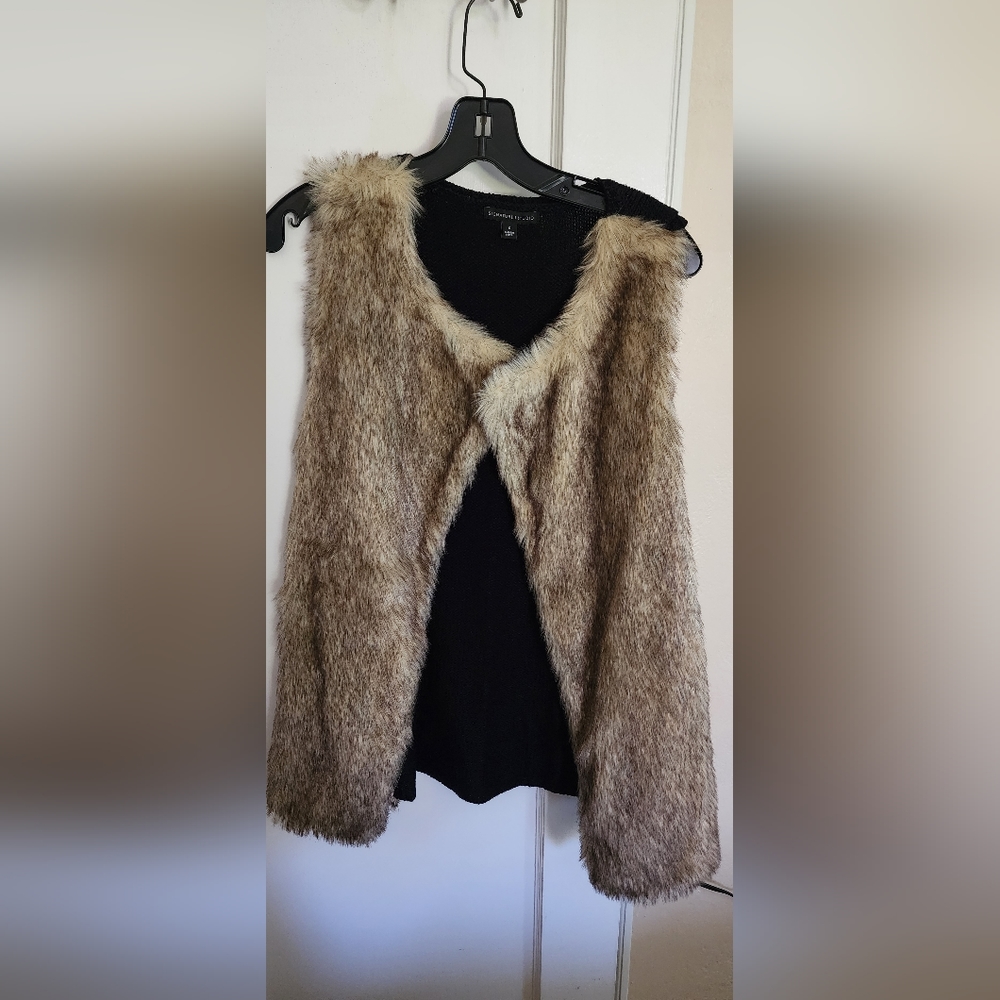 Faux fur vest